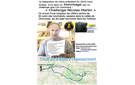Challenge Nicolas Martin  Le 15 MAI 2021
