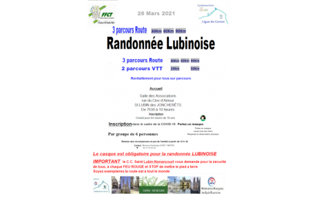 La lubinoise 2021 du 28 Mars 2021 est annulée